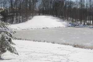 snow covered lake