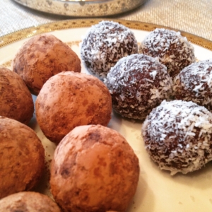 raw chocolate truffles